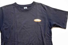 画像1: 90s USA製 patagoniaパタゴニア Beneficial T's オーバル ロゴ オーガニックコットンTシャツ チャコールグレー フェード S (1)