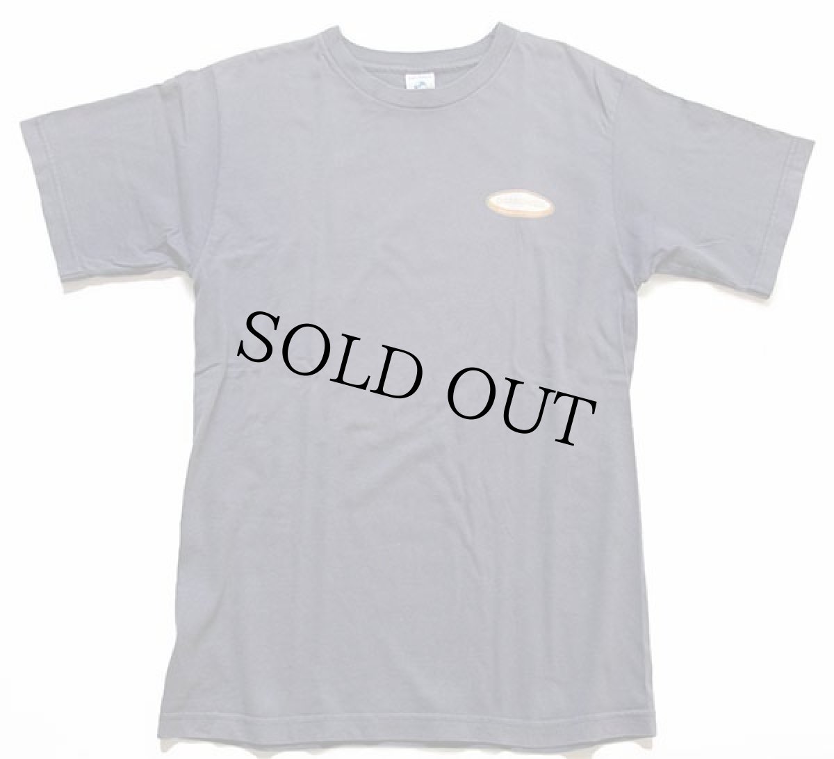 画像2: 90s USA製 patagoniaパタゴニア Beneficial T's オーバルロゴ オーガニックコットンTシャツ チャコールグレー フェード S (2)