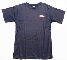 画像2: 90s USA製 patagoniaパタゴニア Beneficial T's オーバルロゴ オーガニックコットンTシャツ チャコールグレー フェード S (2)