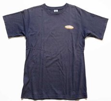 画像2: 90s USA製 patagoniaパタゴニア Beneficial T's オーバル ロゴ オーガニックコットンTシャツ チャコールグレー フェード S (2)