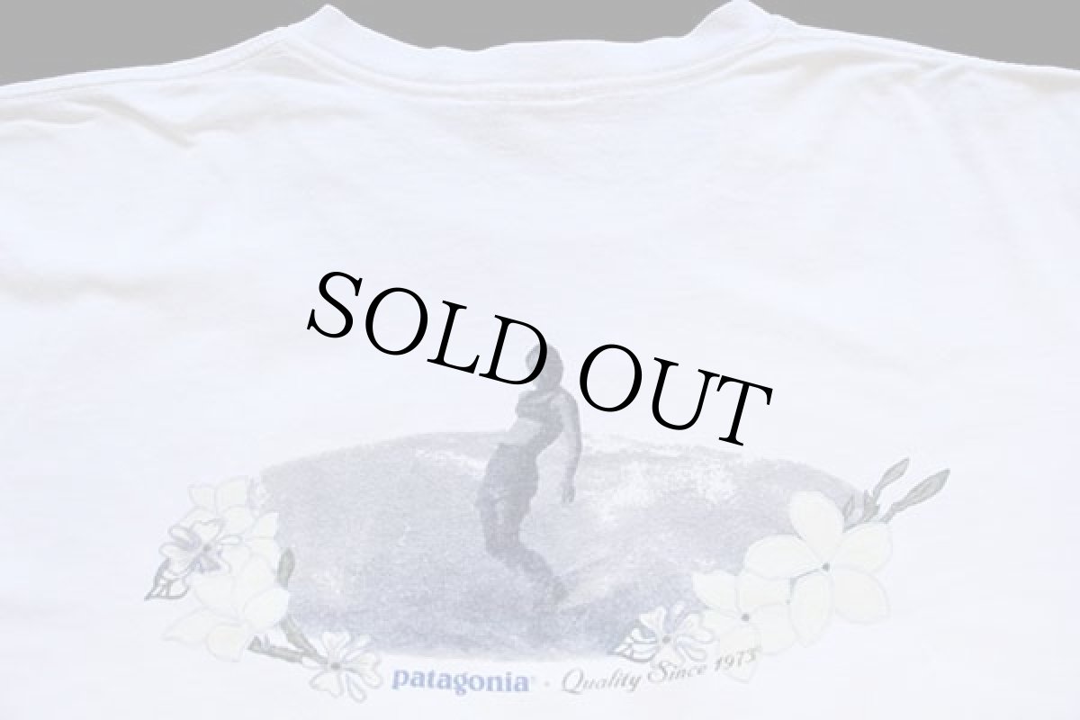 画像4: 90s USA製 patagoniaパタゴニア レラサン サーフ オーガニックコットンTシャツ 白 M (4)