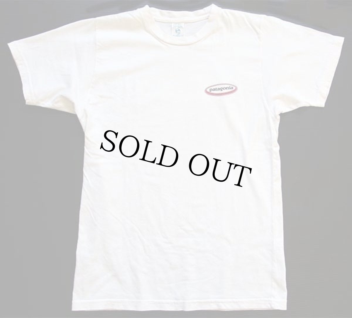 画像2: 90s トルコ製 patagoniaパタゴニア Beneficial T's オーバルロゴ オーガニックコットンTシャツ 生成り XS (2)