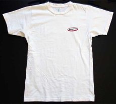 画像2: 90s トルコ製 patagoniaパタゴニア Beneficial T's オーバル ロゴ オーガニックコットンTシャツ 生成り XS (2)