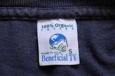 画像5: 90s USA製 patagoniaパタゴニア Beneficial T's オーバル ロゴ オーガニックコットンTシャツ チャコールグレー フェード S (5)