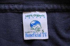画像5: 90s USA製 patagoniaパタゴニア Beneficial T's オーバルロゴ オーガニックコットンTシャツ チャコールグレー フェード S (5)