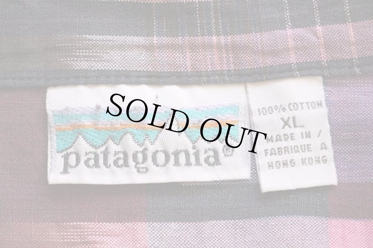 画像4: 90s patagoniaパタゴニア 総柄 半袖 コットンシャツ XL (4)