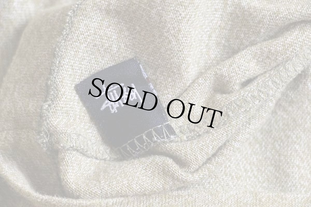 画像5: 80s USA製 STUSSYステューシー 2枚タグ 三段中抜き ドラゴン リンガーTシャツ 杢オリーブ S (5)