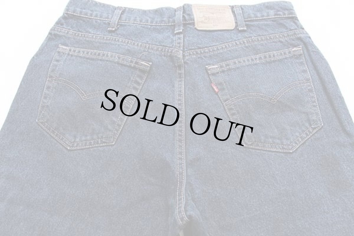 画像5: 90s USA製 Levi'sリーバイス 545 カラーデニムパンツ 紺 w36 L32 (5)