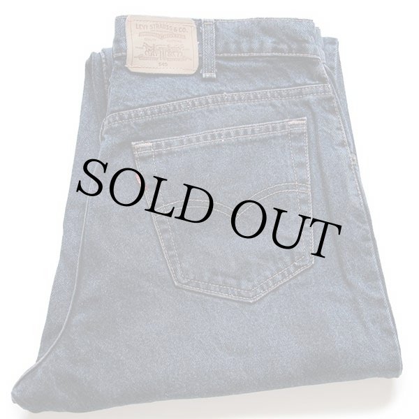 90s USA製 Levi'sリーバイス 545 カラーデニムパンツ 紺 w36 L32