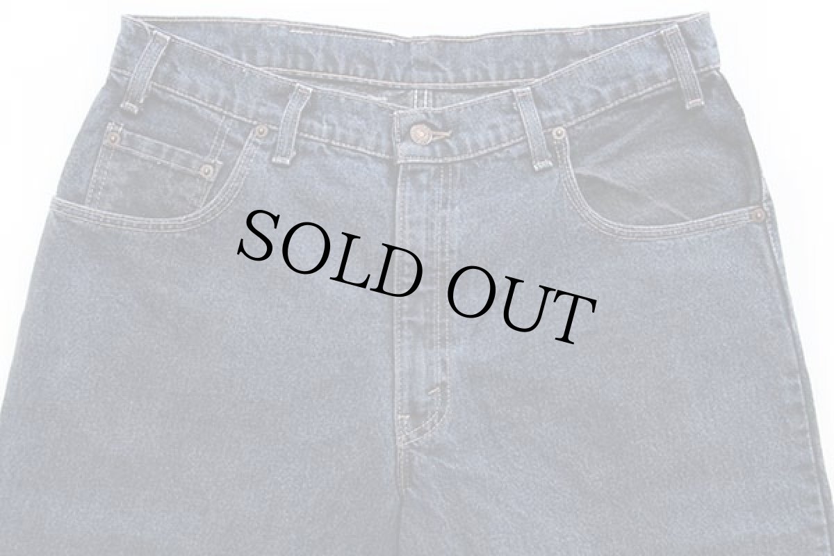画像4: 90s USA製 Levi'sリーバイス 545 カラーデニムパンツ 紺 w36 L32 (4)