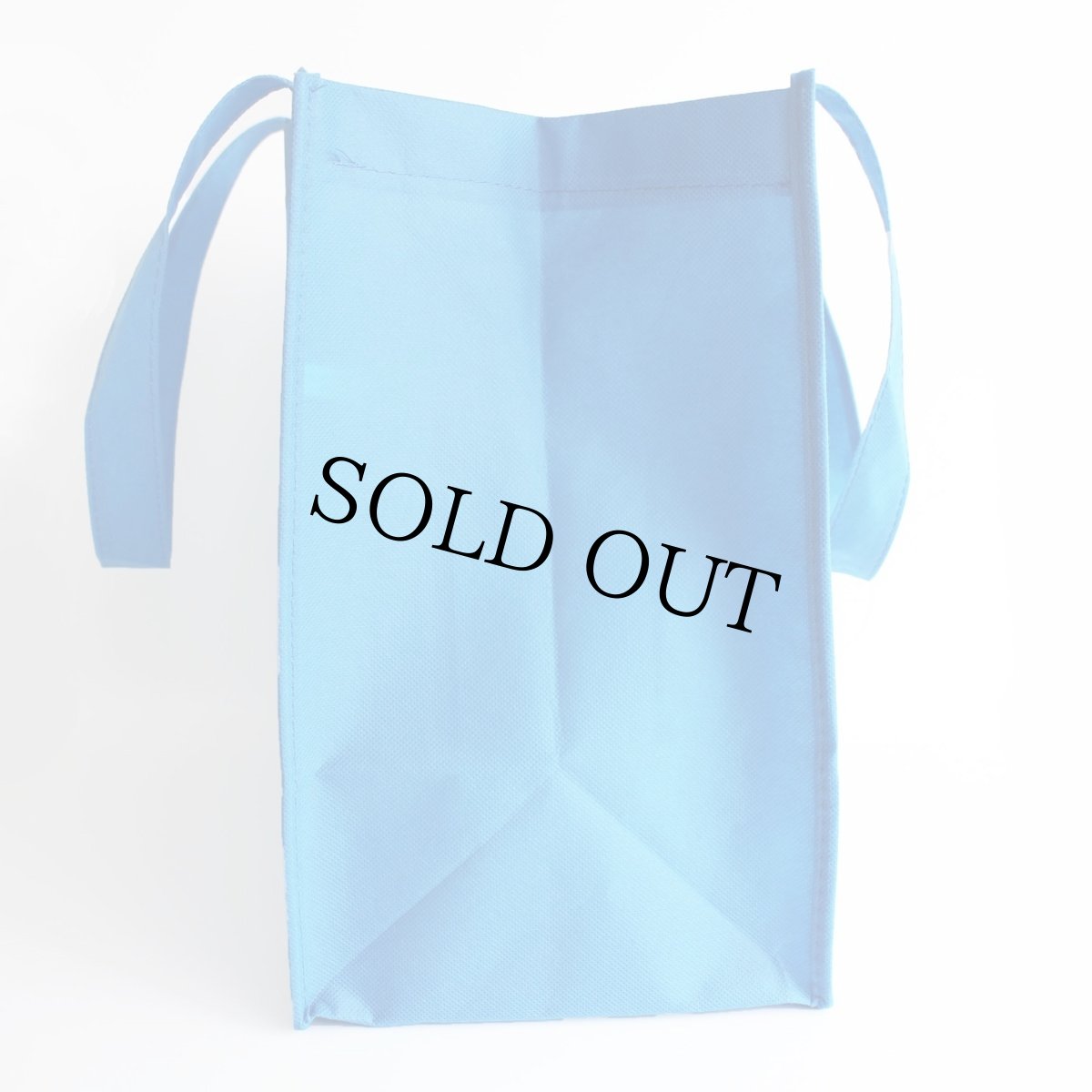 画像4: 新品★goodwill グッドウィル メッセージ ロゴ エコバッグ 青 (4)