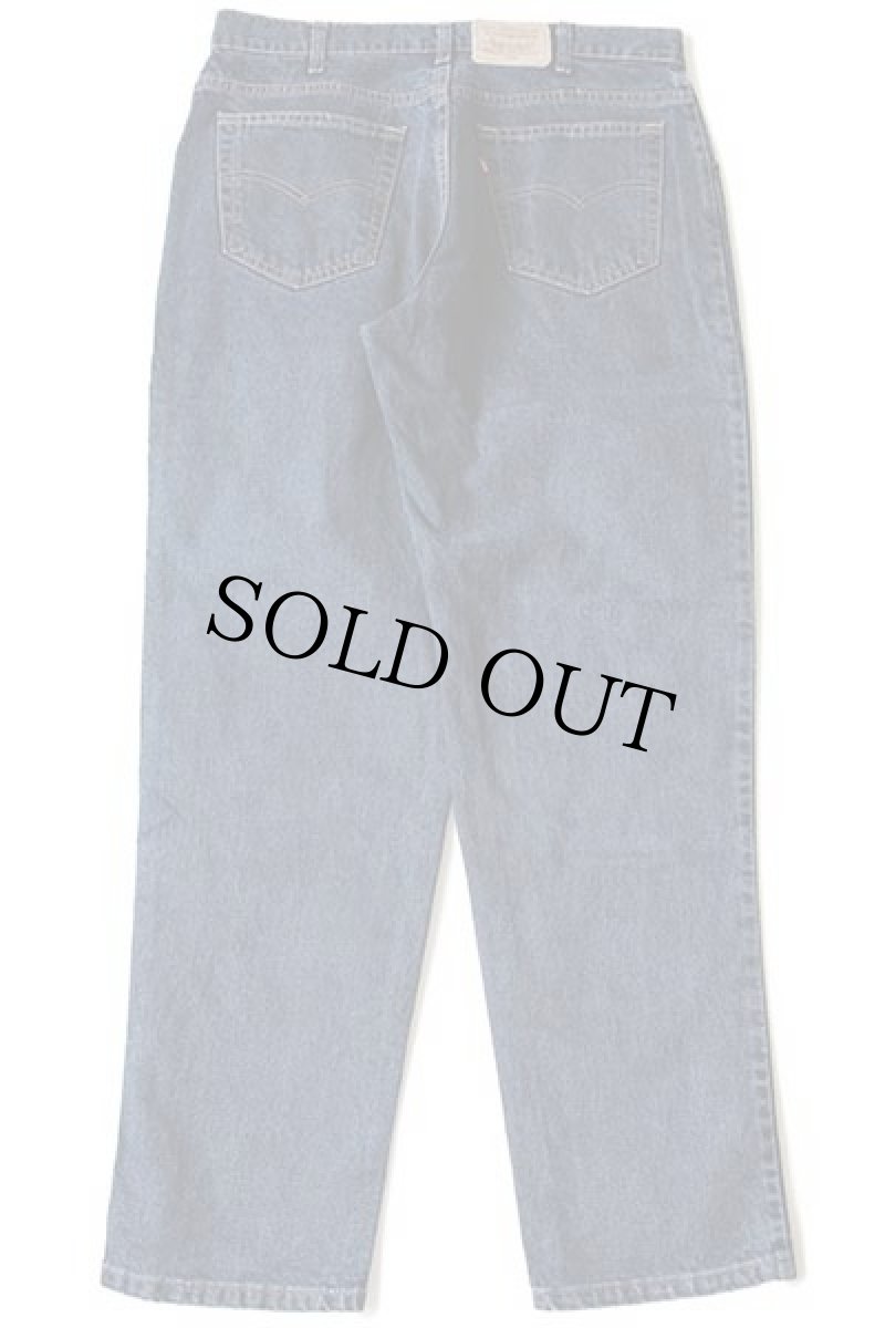画像3: 90s USA製 Levi'sリーバイス 545 カラーデニムパンツ 紺 w36 L32 (3)