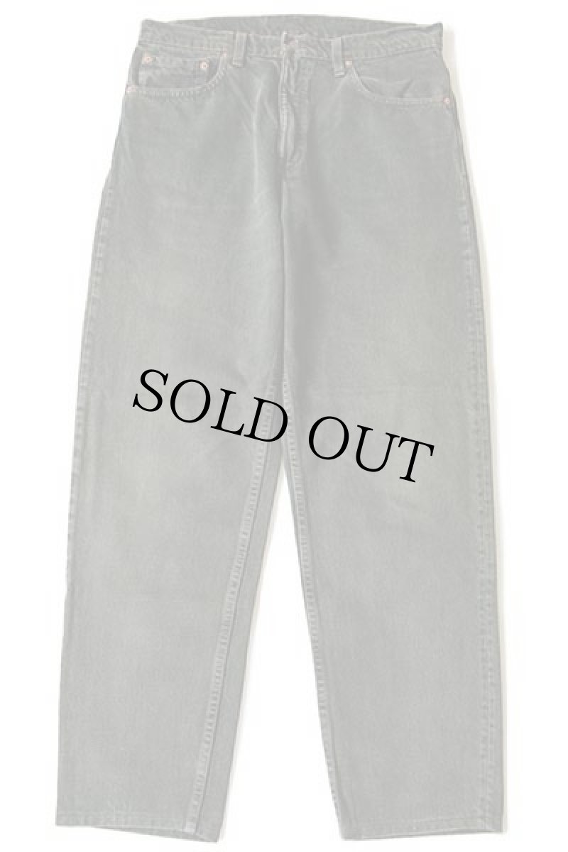 画像2: 90s USA製 Levi'sリーバイス 550 カラーデニムパンツ 後染め 深緑 w34 (2)