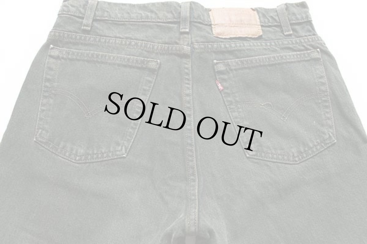 画像5: 90s USA製 Levi'sリーバイス 550 カラーデニムパンツ 後染め 深緑 w34 (5)