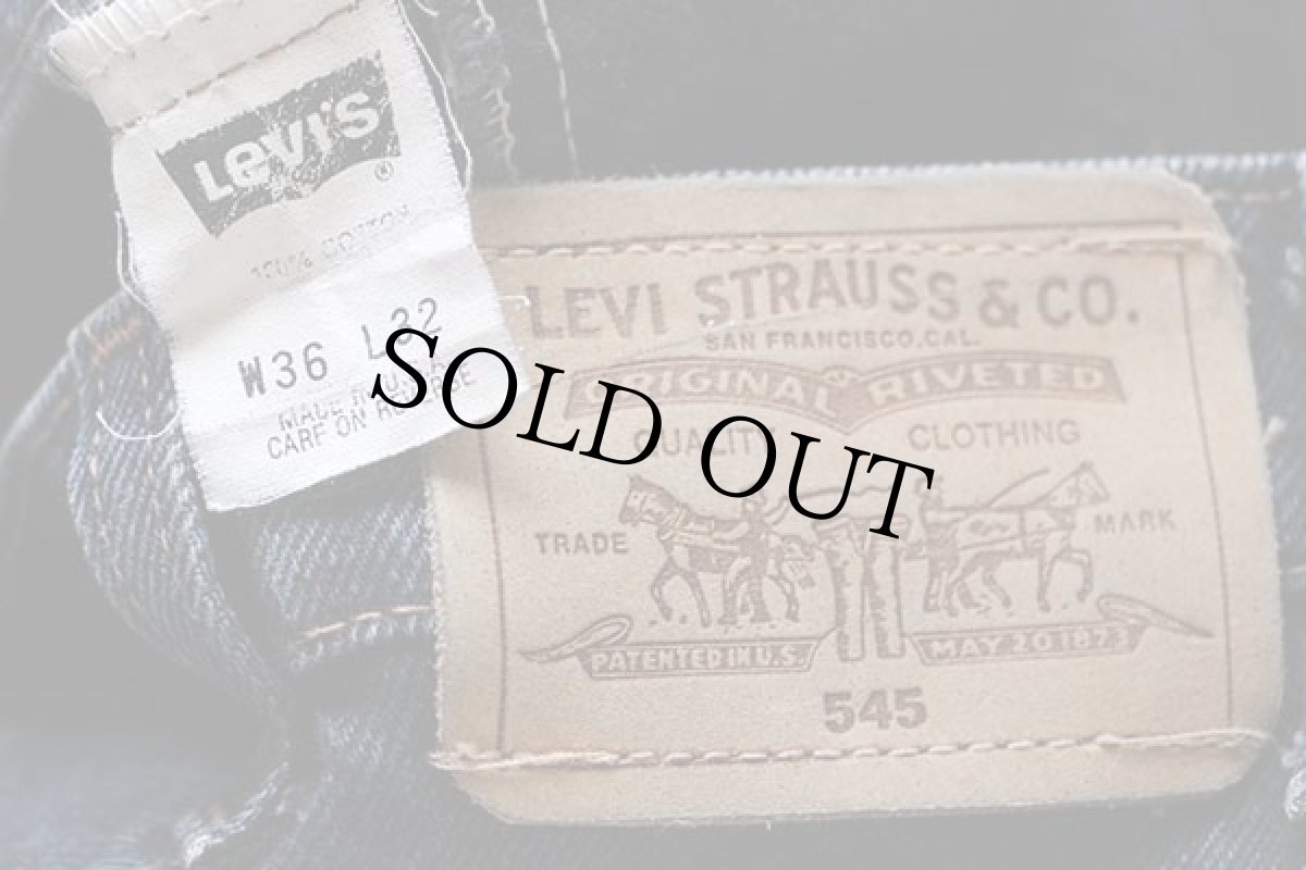 画像6: 90s USA製 Levi'sリーバイス 545 カラーデニムパンツ 紺 w36 L32 (6)