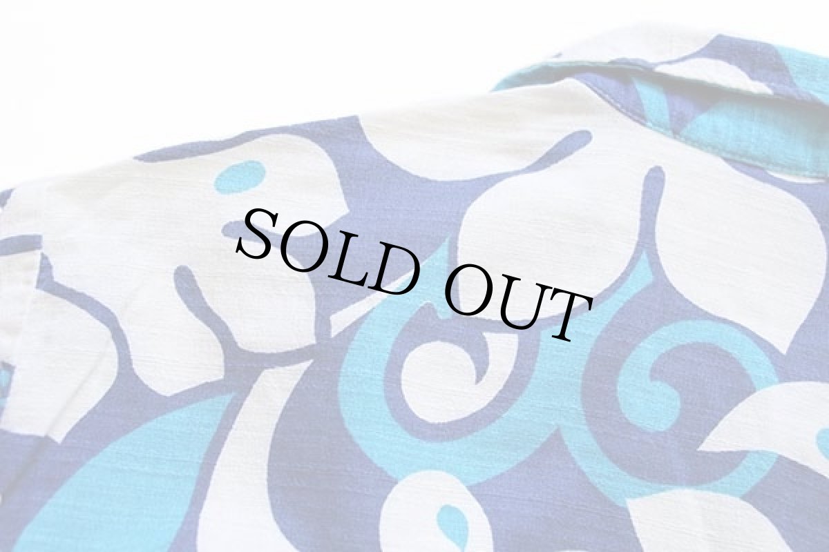 画像6: 70s USA製 California ハイビスカス柄 コットン アロハシャツ (6)