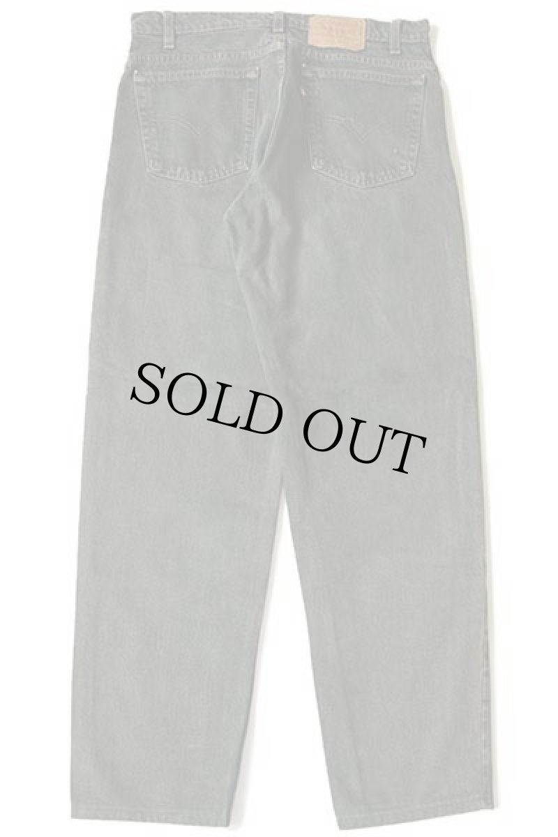 画像3: 90s USA製 Levi'sリーバイス 550 カラーデニムパンツ 後染め 深緑 w34 (3)