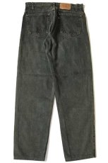 画像3: 90s USA製 Levi'sリーバイス 550 カラーデニムパンツ 後染め 深緑 w34 (3)