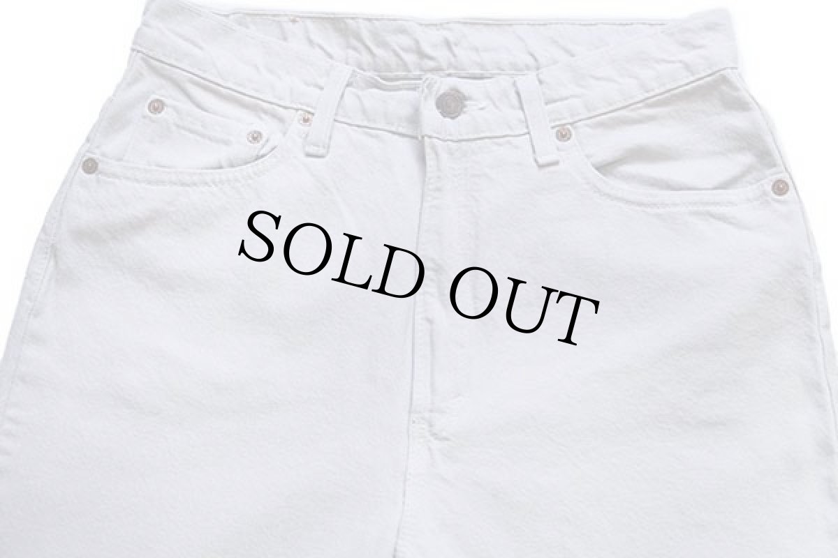 画像4: 90s USA製 Levi'sリーバイス 521 カラーデニムパンツ ライトグレー 12 M (4)