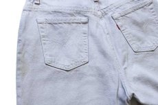 画像7: 90s USA製 Levi'sリーバイス 521 カラーデニムパンツ ライトグレー 12 M (7)