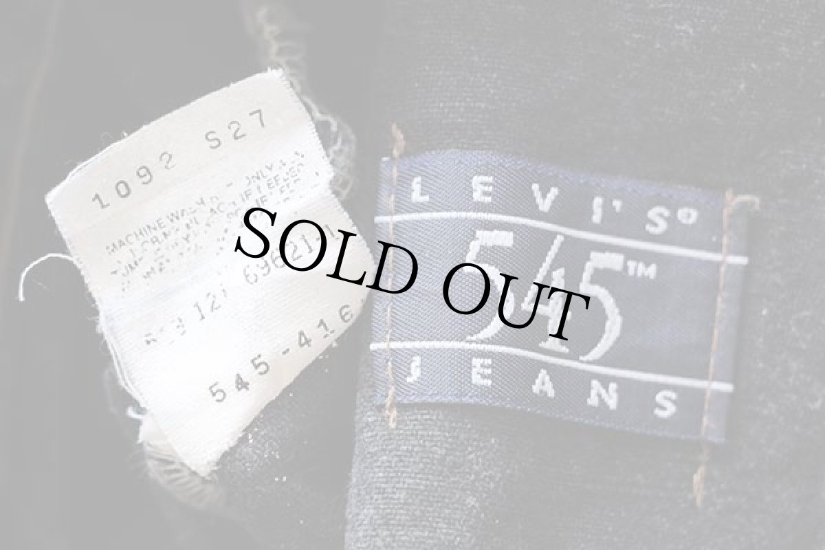 画像7: 90s USA製 Levi'sリーバイス 545 カラーデニムパンツ 紺 w36 L32 (7)
