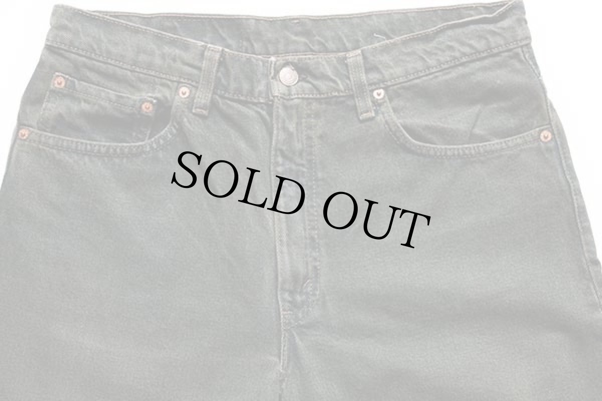 画像4: 90s USA製 Levi'sリーバイス 550 カラーデニムパンツ 後染め 深緑 w34 (4)