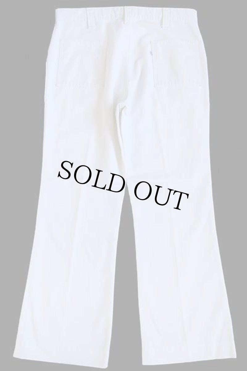 画像3: 70s Levi'sリーバイス 571 ベイカータイプ フレアパンツ 白 w34 (3)