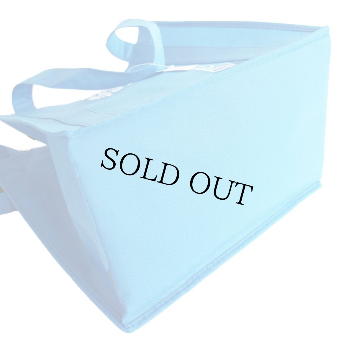 画像5: 新品★goodwill グッドウィル メッセージ ロゴ エコバッグ 青 (5)