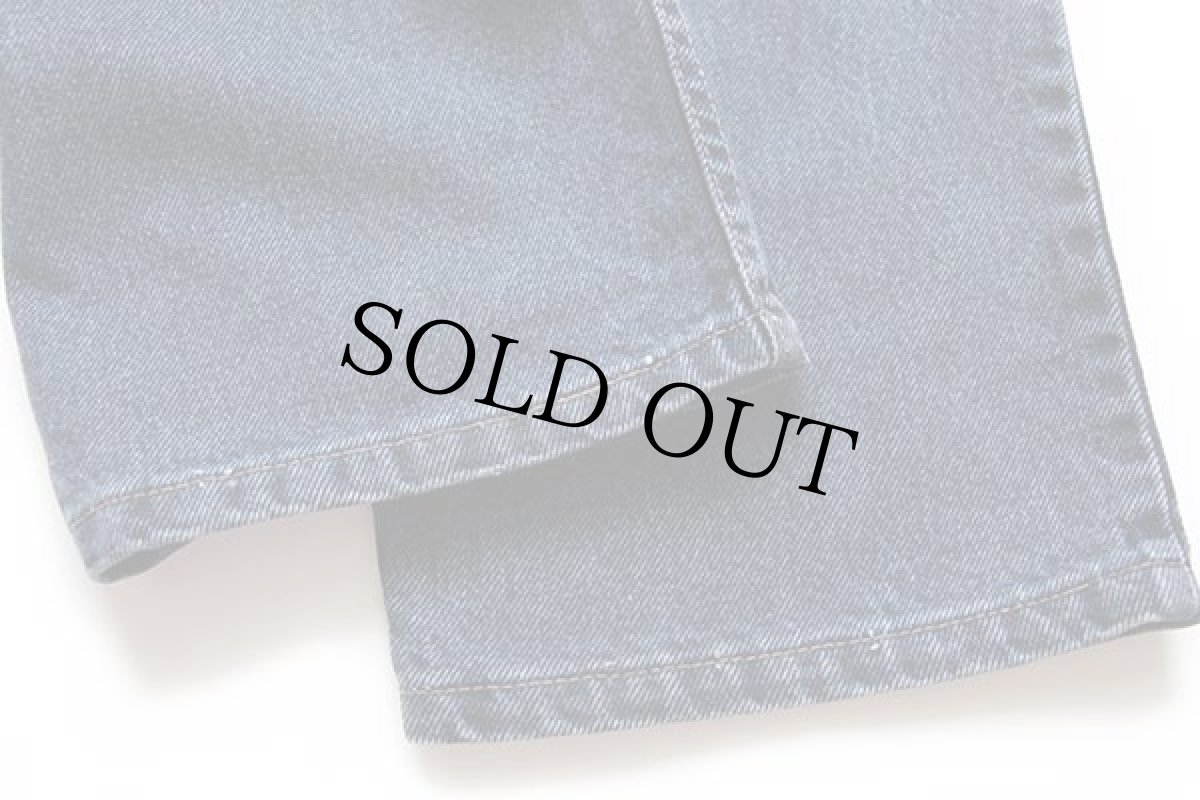 画像8: 90s USA製 Levi'sリーバイス 545 カラーデニムパンツ 紺 w36 L32 (8)