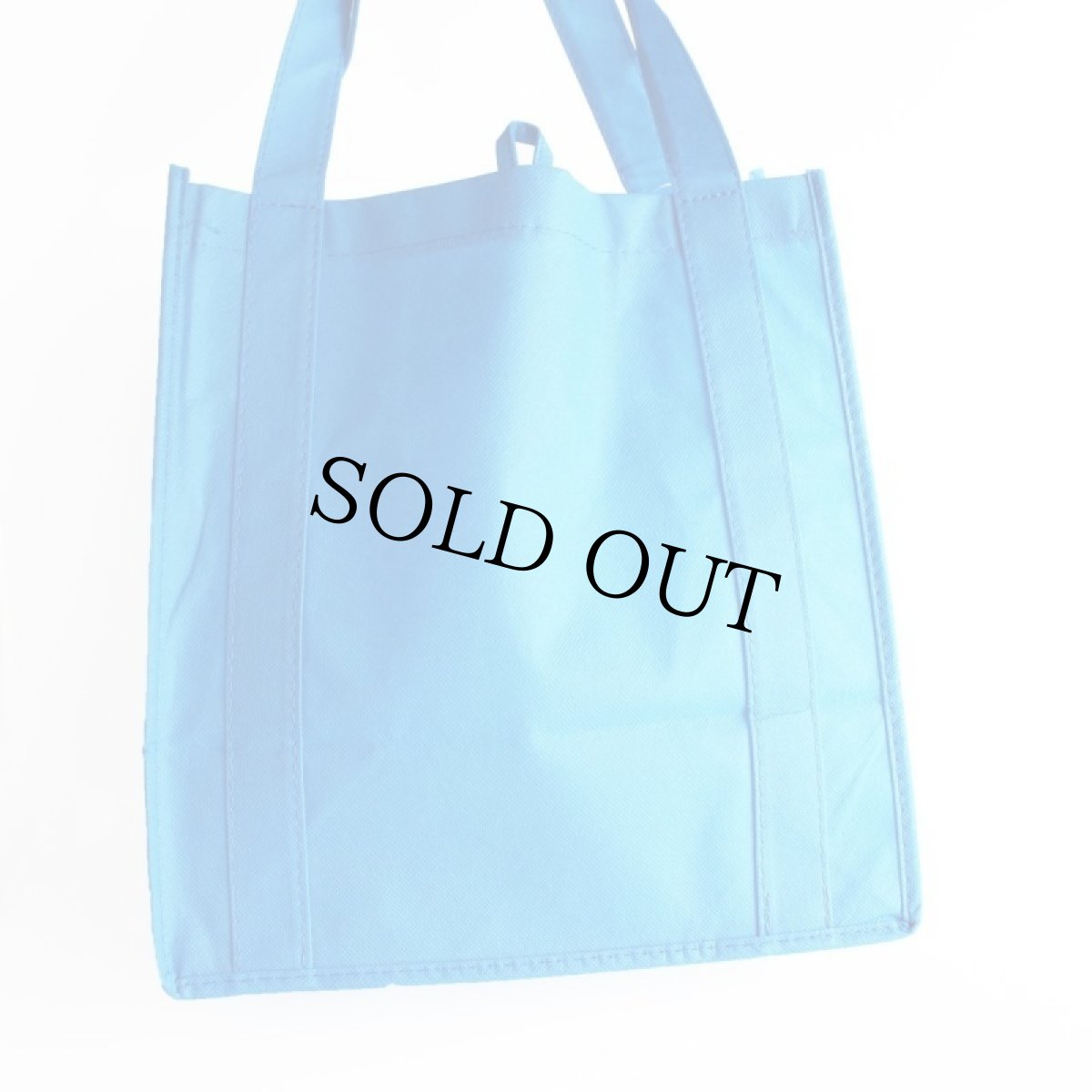 画像3: 新品★goodwill グッドウィル メッセージ ロゴ エコバッグ 青 (3)