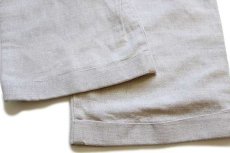 画像7: 90s DOCKERSドッカーズ ツータック スラックス リネン×コットンパンツ ベージュ w40 L30★Levi'sリーバイス (7)