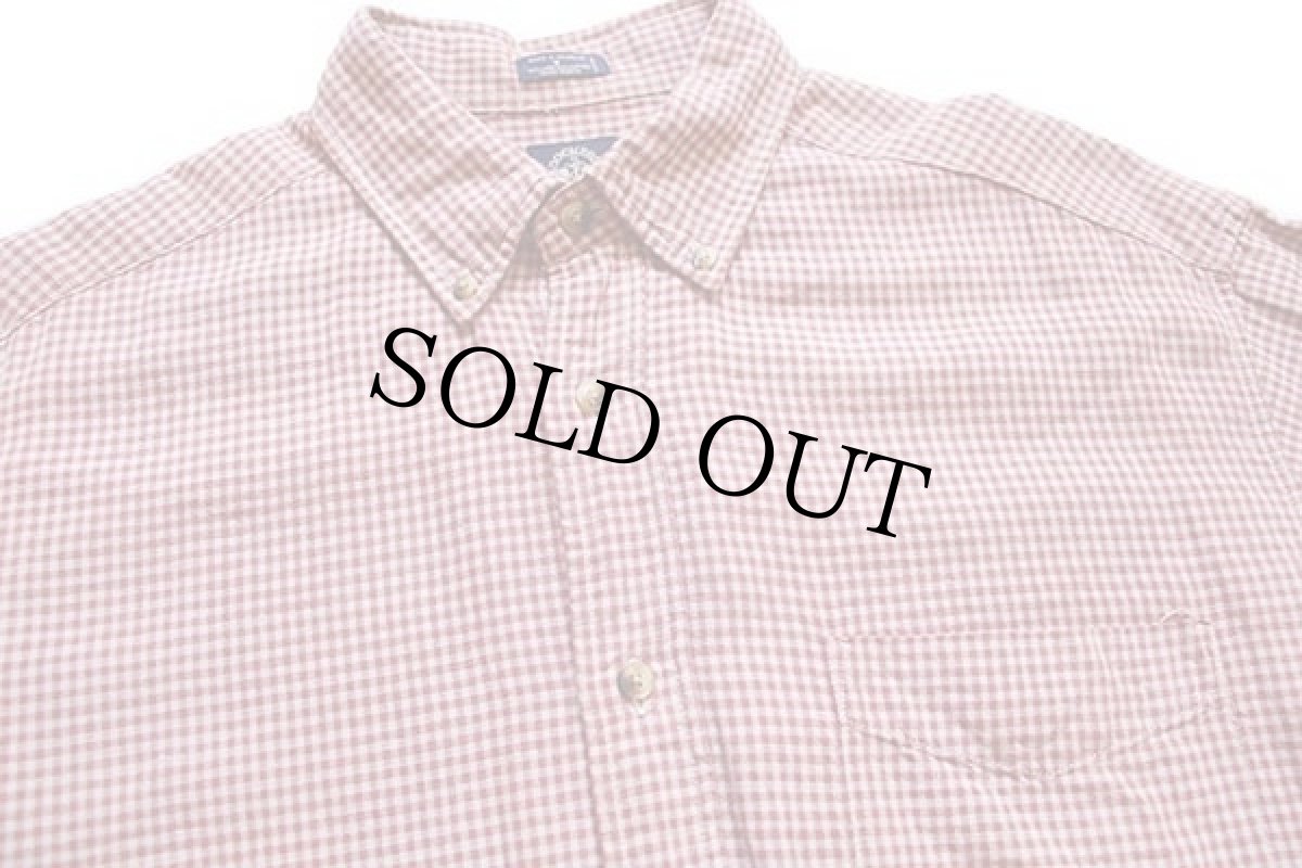 画像2: 90s DOCKERSドッカーズ ギンガムチェック ボタンダウン 半袖 リネン×コットンシャツ★Levi'sリーバイス (2)