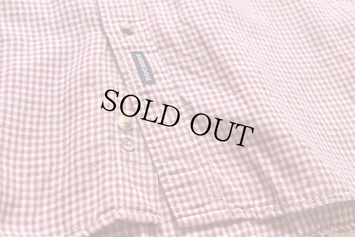 画像4: 90s DOCKERSドッカーズ ギンガムチェック ボタンダウン 半袖 リネン×コットンシャツ★Levi'sリーバイス (4)