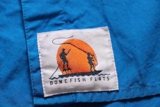 画像5: 90s Columbiaコロンビア BONEFISH FLATS 五分袖 コットンポプリン フィッシングシャツ 青 L (5)