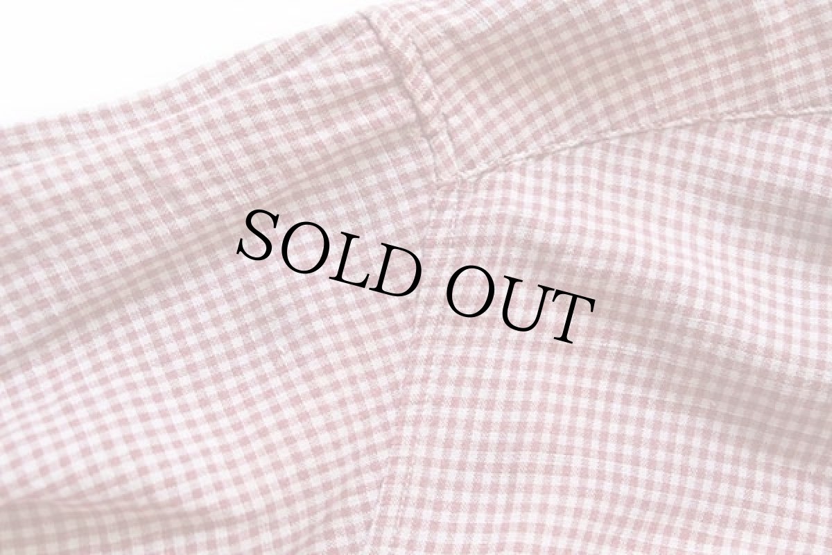 画像5: 90s DOCKERSドッカーズ ギンガムチェック ボタンダウン 半袖 リネン×コットンシャツ★Levi'sリーバイス (5)