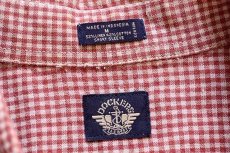画像3: 90s DOCKERSドッカーズ ギンガムチェック ボタンダウン 半袖 リネン×コットンシャツ★Levi'sリーバイス (3)