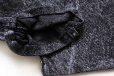 画像8: 80s USA製 Levi'sリーバイス 550 ケミカルウォッシュ ブラック デニムパンツ w34★アシッド (8)