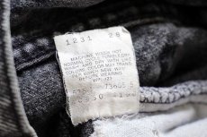画像7: 80s USA製 Levi'sリーバイス 550 ケミカルウォッシュ ブラック デニムパンツ w34 L34★アシッド (7)