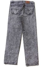 画像3: 80s USA製 Levi'sリーバイス 505 ケミカルウォッシュ ブラック デニムパンツ w38 L32★アシッド (3)