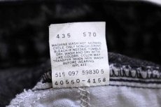 画像7: 80s USA製 Levi'sリーバイス 550 ケミカルウォッシュ ブラック デニムパンツ w34★アシッド (7)