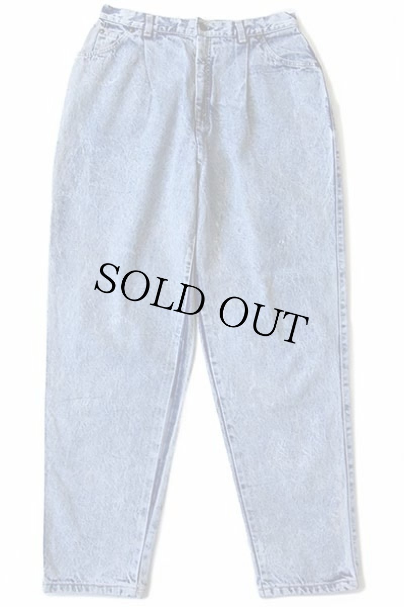 画像2: 80s USA製 Levi'sリーバイス 904 ケミカルウォッシュ ワンタック デニムパンツ 16★アシッド (2)