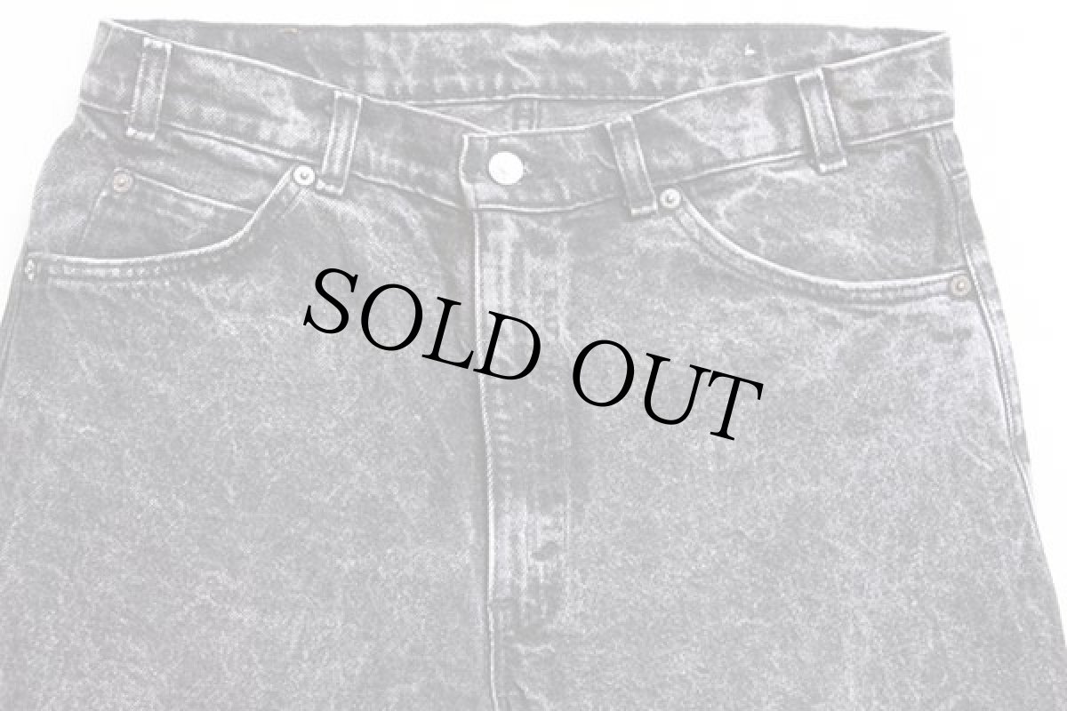 画像4: 80s USA製 Levi'sリーバイス 550 ケミカルウォッシュ ブラック デニムパンツ w34★アシッド (4)