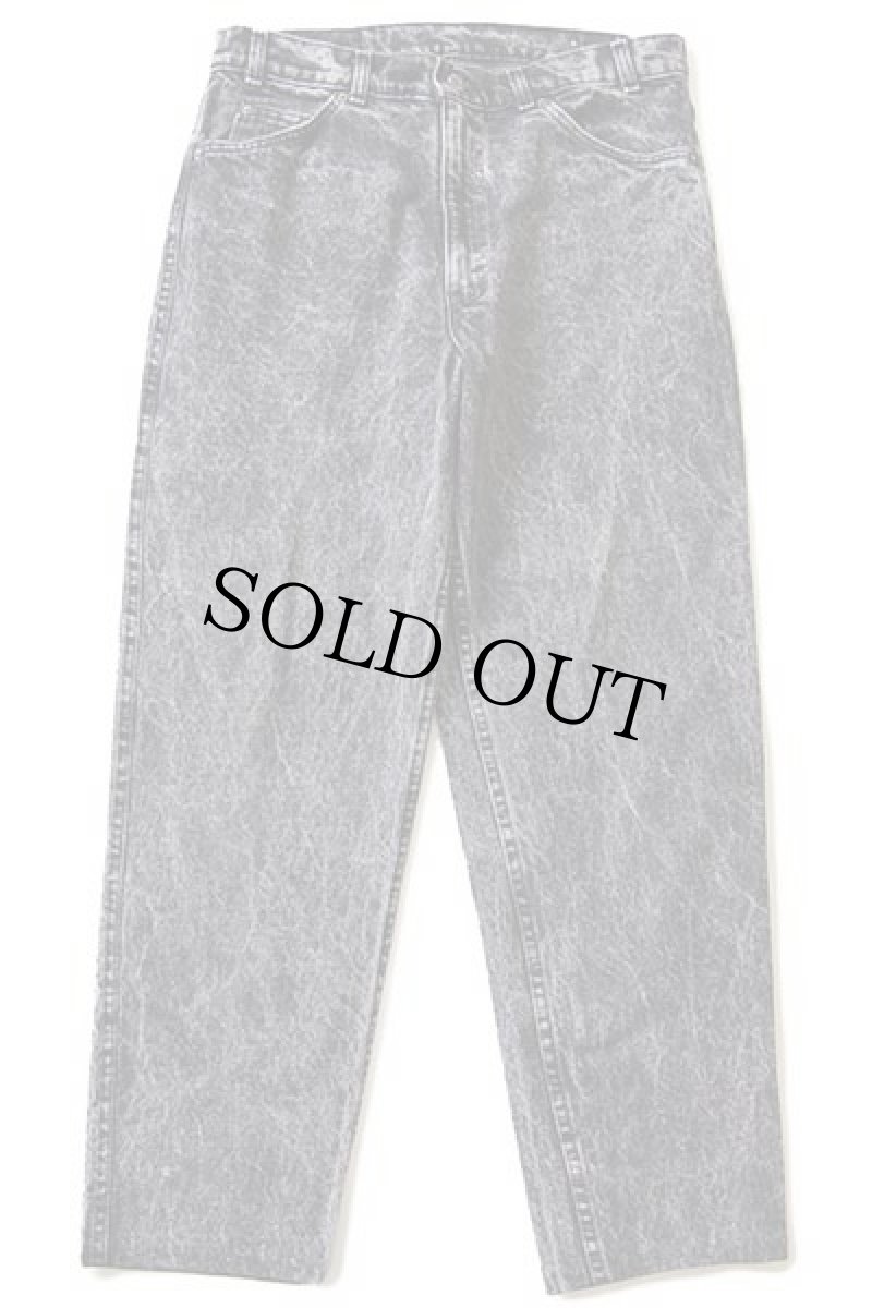 画像2: 80s USA製 Levi'sリーバイス 550 ケミカルウォッシュ ブラック デニムパンツ w34★アシッド (2)