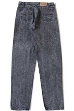 画像3: 80s USA製 Levi'sリーバイス 550 ケミカルウォッシュ ブラック デニムパンツ w34 L34★アシッド (3)