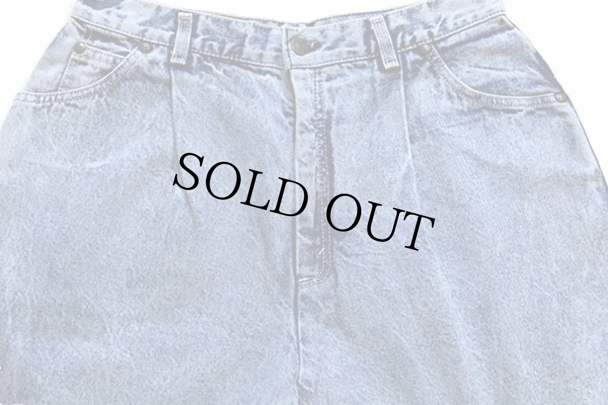 画像4: 80s USA製 Levi'sリーバイス 904 ケミカルウォッシュ ワンタック デニムパンツ 16★アシッド (4)