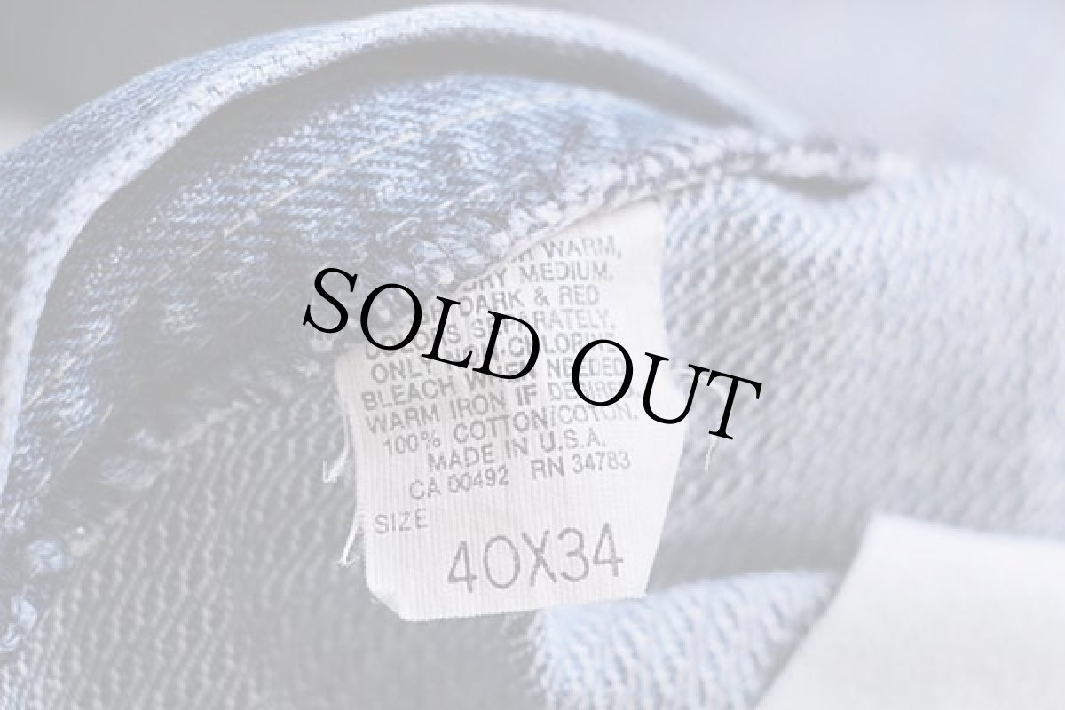 画像6: 80s USA製 Leeリー 200-3143 ストライプ デニムパンツ w40 (6)