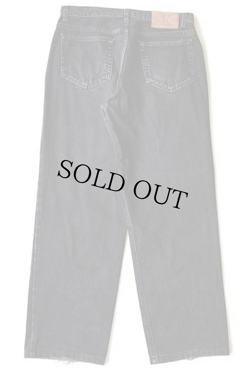 画像3: 90s USA製 Calvin Kleinカルバンクライン ブラック デニムパンツ w34 (3)