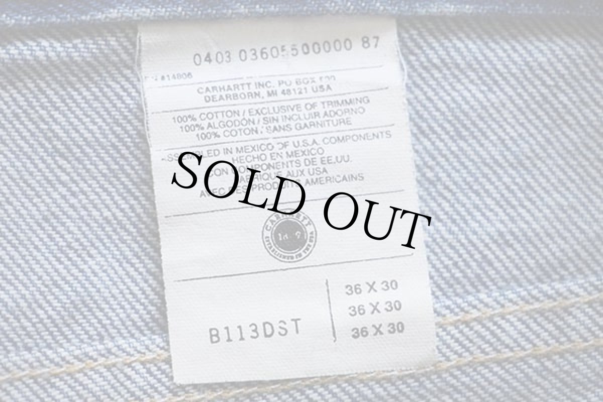 画像6: 00s メキシコ製 carharttカーハート デニムパンツ w36 L30 (6)