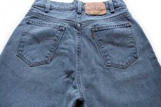 画像5: 90s Levi'sリーバイス 580 ワンタック カラーデニムパンツ ブルーグレー w31 L30 (5)