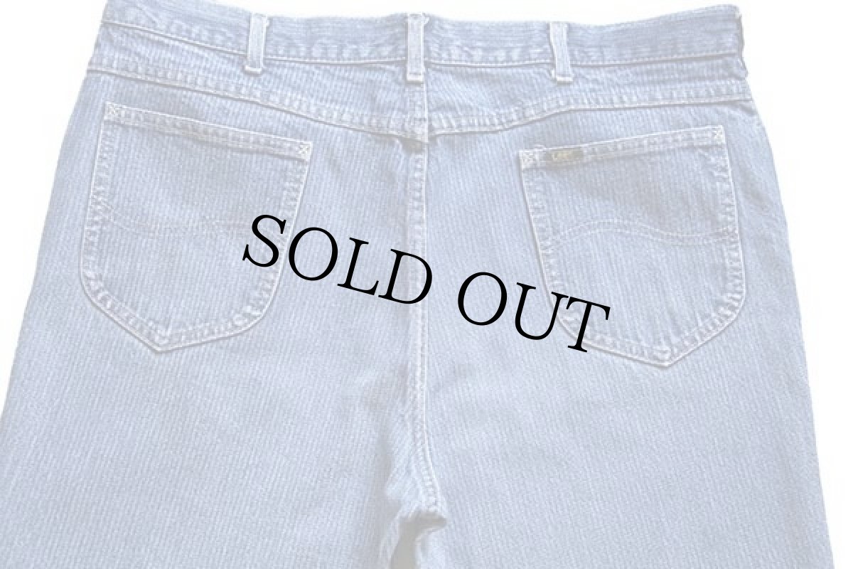 画像5: 80s USA製 Leeリー 200-3143 ストライプ デニムパンツ w40 (5)